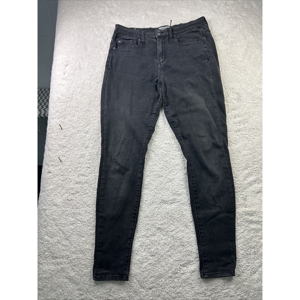 Vintage‎ Mudd Mid Rise Straight Cut Jeans Juniors 11 Black Jegging Fit Denim